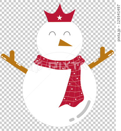 cute snowman 129341497
