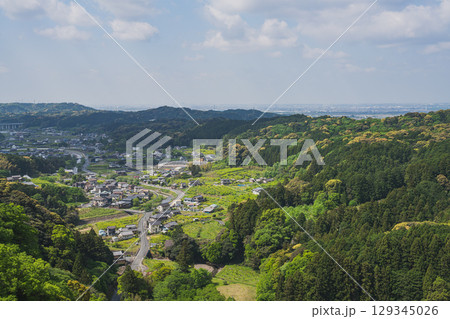 磐田市にある獅子ヶ鼻公園から見た景色(静岡県) 磐田市にある獅子ヶ鼻公園から見た景色(静岡県) 129345026