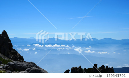 木曽駒ヶ岳 乗越浄土からの絶景 木曽駒ヶ岳 乗越浄土からの絶景 129345791