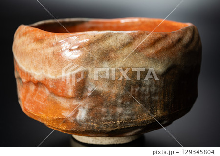 赤楽三ツ印茶碗1|初代 小川長楽・師は11代樂慶入 赤楽三ツ印茶碗1|初代 小川長楽・師は11代樂慶入 129345804