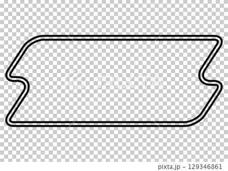 Black horizontal simple heading frame 129346861