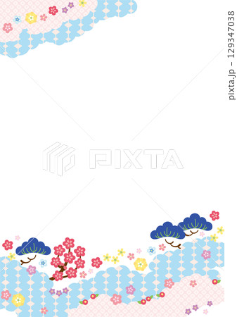 背景素材-お正月のイメージ6-3ベク 129347038