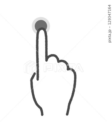 人差し指でボタンをタッチしている手の手書きアイコン -タップや長押し、撮影・録音・録画のイラスト素材 人差し指でボタンをタッチしている手の手書きアイコン -タップや長押し、撮影・録音・録画のイラスト素材 129347164