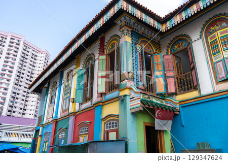 Colorful House of Tan Teng Niah in Little India, Singapore 129347624