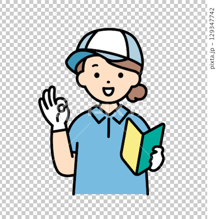 初心者マークを持つ女性スタッフ 業者 配送 配達 引越し 業者 男女 上半身 イラスト素材 初心者マークを持つ女性スタッフ 業者 配送 配達 引越し 業者 男女 上半身 イラスト素材 129347742