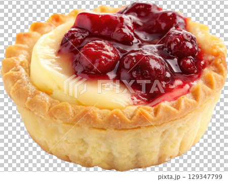 Autumn cranberry and Brie Puff Tart 129347799