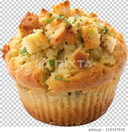 Autumn savory Stuffing Muffin 129347838
