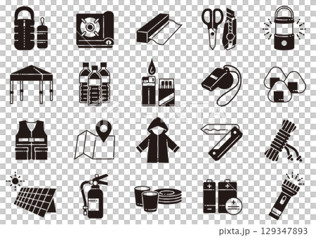 災害及防災圖標 02 防災圖標 129347893