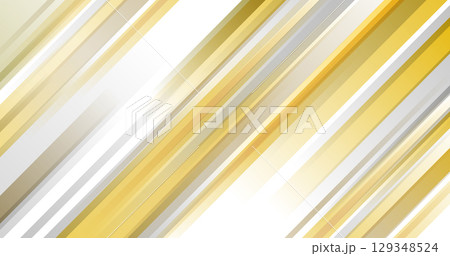 ゴールドとシルバーのグラデーションの背景素材 129348524