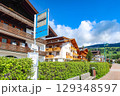 Dobbiaco / Toblach bus stop and hotels on a sunny day in Dobbiaco, BZ, Italy. May 14, 2025 Dobbiaco / Toblach bus stop and hotels on a sunny day in Dobbiaco, BZ, Italy. May 14, 2025 129348597