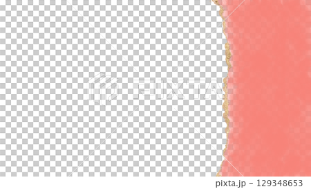 水彩と金のボーダーフレーム ピンク 水彩と金のボーダーフレーム ピンク 129348653