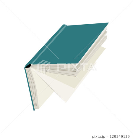 Open book on white background Open book on white background 129349139