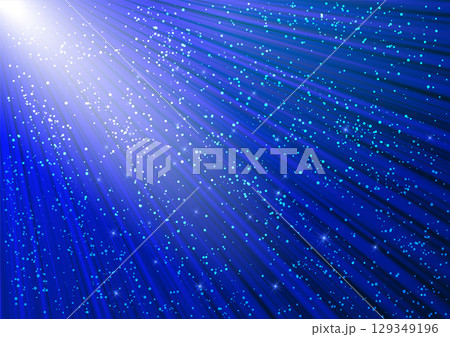 Sparkling glitter and glowing rays with shiny stars. Christmas blue background. Sparkling glitter and glowing rays with shiny stars. Christmas blue background. 129349196