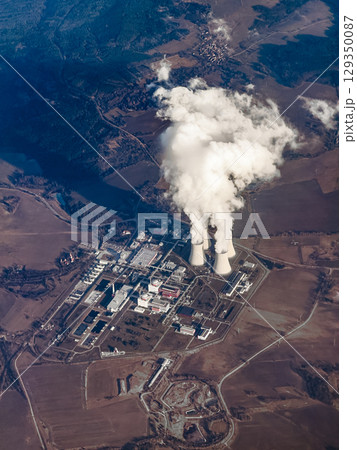 Nuclear Power Plant Generating Energy From Above 129350087