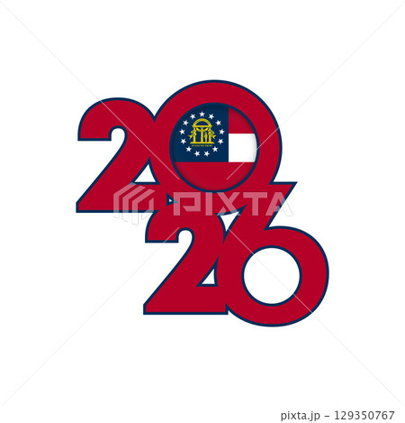 2026 banner with Georgia flag inside. 129350767