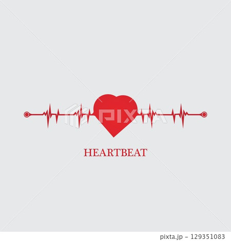 art design health medical heartbeat pulse 129351083