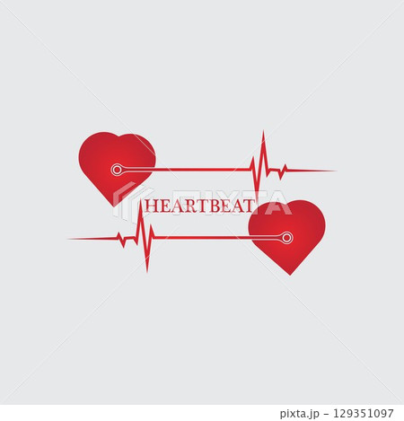 art design health medical heartbeat pulse 129351097