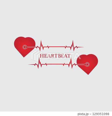art design health medical heartbeat pulse 129351098