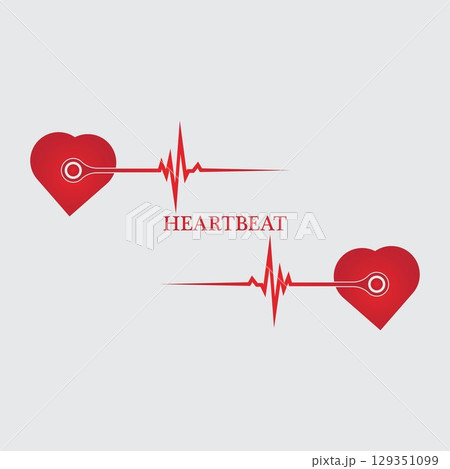 art design health medical heartbeat pulse 129351099