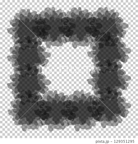 手繪花卉方形框架 手繪花卉方形框架 129351295