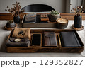 Minimal workspace tools arranged for efficient use 129352827