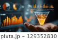 Visualizing a marketing funnel with data insights and graphs 129352830
