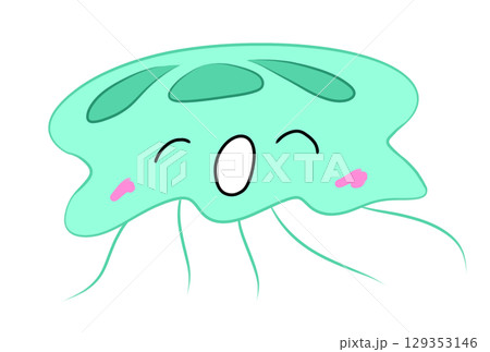 カラフルなクラゲ 129353146