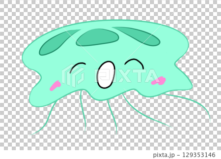 カラフルなクラゲ 129353146