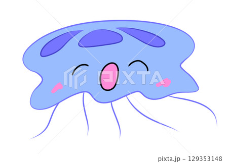カラフルなクラゲ 129353148