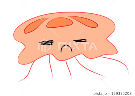 カラフルなクラゲ 129353208