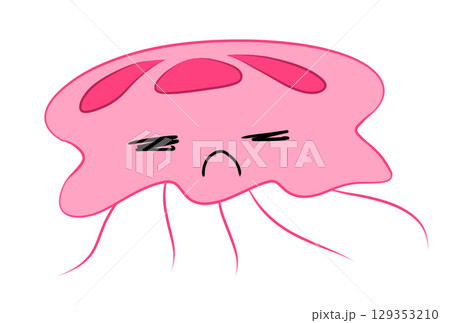 カラフルなクラゲ カラフルなクラゲ 129353210