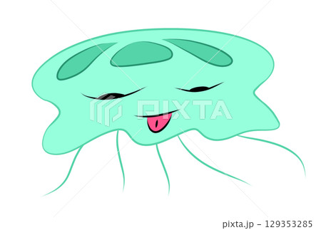 カラフルなクラゲ 129353285