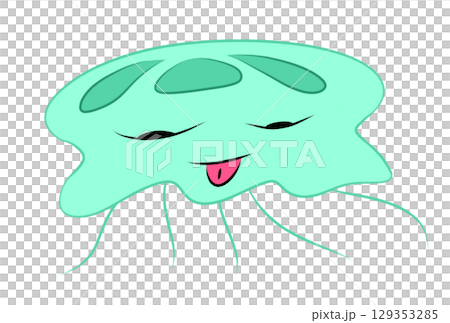 カラフルなクラゲ 129353285