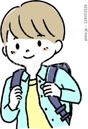 ランドセルを背負う男の子 129353526