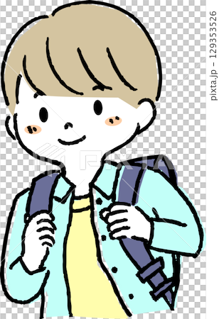 ランドセルを背負う男の子 129353526