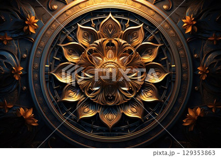 Enigmatic dream weavers, spinning intricate tapestries of dreams and nightmares - Generative AI 129353863