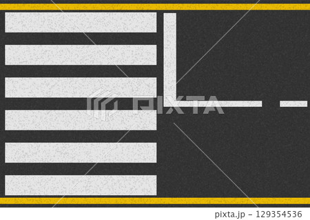 asphalt road for transport with markings vector illustration 129354536