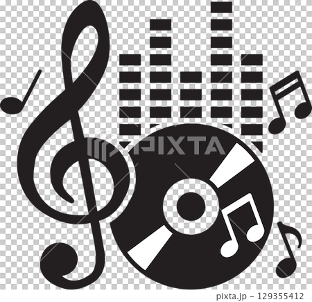 Music-inspired illustrations 129355412