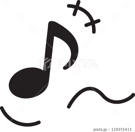 音楽をイメージした音楽記号 129355413