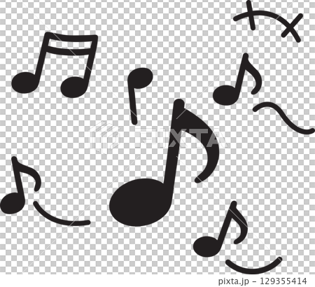 可愛い音符 129355414