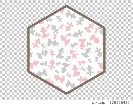 Goldfish hexagonal frame 129356423
