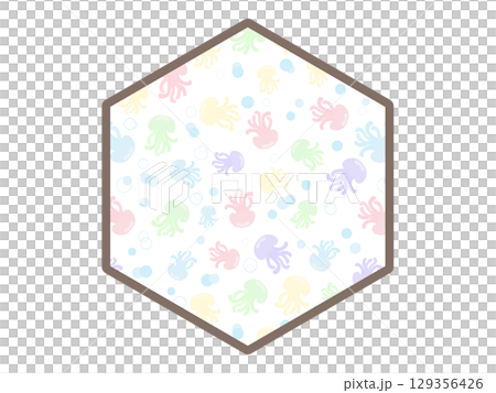 水母六角形框架 129356426