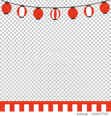 Square frame illustration of a festival stage Square frame illustration of a festival stage 129357702