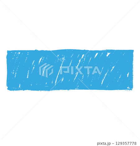 Blue crayon sketch horizontal plate shape, scribble rectangle figure chalk or pencil texture, doodle kids hand drawing Blue crayon sketch horizontal plate shape, scribble rectangle figure chalk or pencil texture, doodle kids hand drawing 129357778