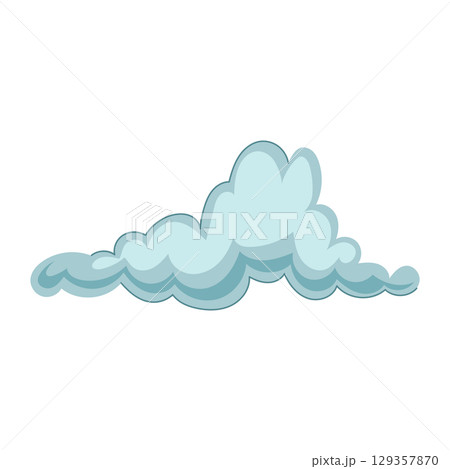 cumulus rain cloud cartoon vector illustration cumulus rain cloud cartoon vector illustration 129357870