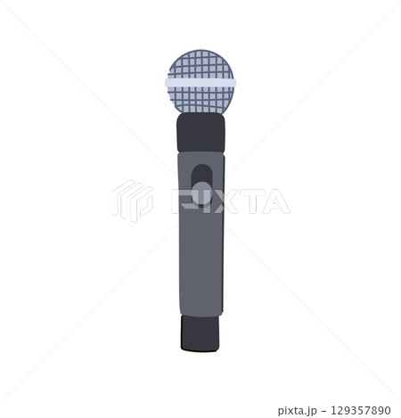 omnidirectional radio microphone cartoon vector illustration omnidirectional radio microphone cartoon vector illustration 129357890