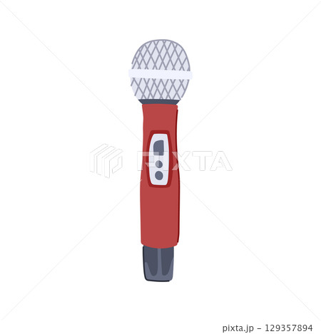 dynamic radio microphone cartoon vector illustration dynamic radio microphone cartoon vector illustration 129357894