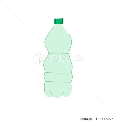 disposable plastic water bottle cartoon vector illustration disposable plastic water bottle cartoon vector illustration 129357897
