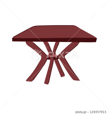 dining plastic table cartoon vector illustration dining plastic table cartoon vector illustration 129357913