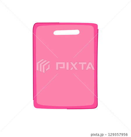 ecofriendly plastic cutting board cartoon vector illustration 129357956